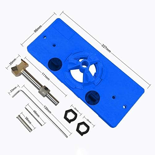 Yiding de 35 mm de dobradiça escondida gabarito de perfuração Hinge Hinge Hinge Saw Jig Drilling Locator Hole abridor de porta Armários de porta