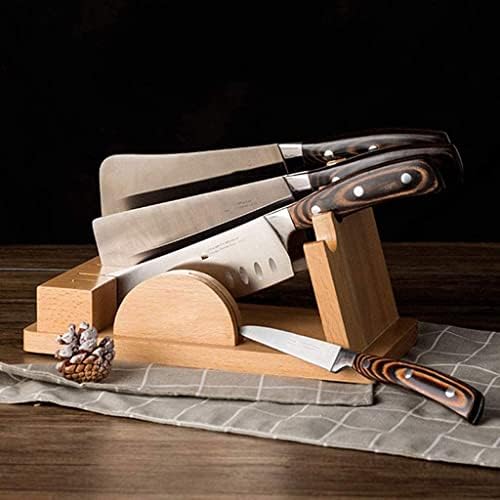 Suporte de faca de cozinha de madeira - Suporte de faca de gaveta Bloco de faca de barra de bola de bola de cozinha