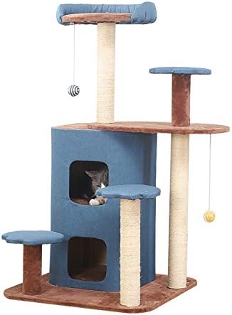 Moldura de escalada de gato de jiaye gato de gato sisal de madeira maciça de gato multifuncional arranhando pós -gato gato gato scratching gato salto plataforma