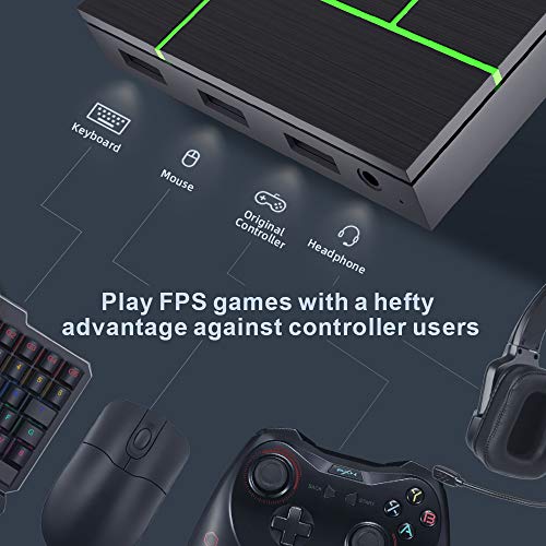 Adaptador de teclado e mouse para videogame USB Converter Pxn K5Pro para PS3, PS4, Xbox One, Nintendo Switch