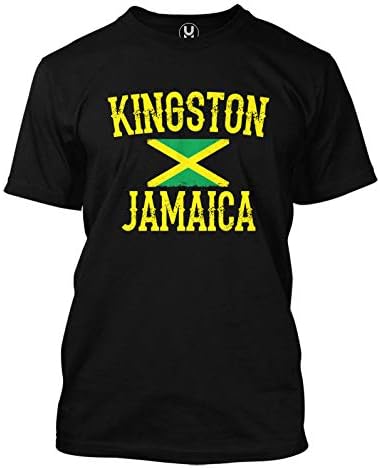 Kingston Jamaica - camiseta masculina jamaicana Rasta