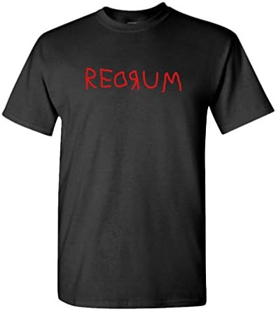 The Goozler Redrum - filme de terror dos anos 80, Kubrick Murder - Mens Cotton T -Shirt