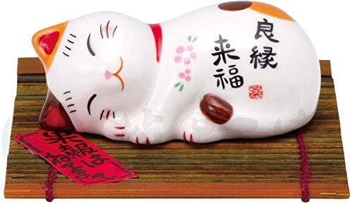 彩堂窯 Yakushi Kiln Painted-e Maneki Capticks Rest, 2cm, boa sorte