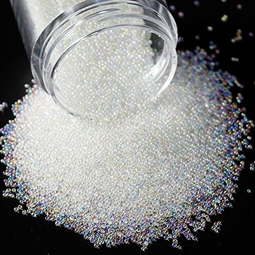 Minchas de vidro Cristal strass minúsculas para manicure bolas de vidro Micro Bead para decorações de unhas Diy Charms Nail Art Acessórios -