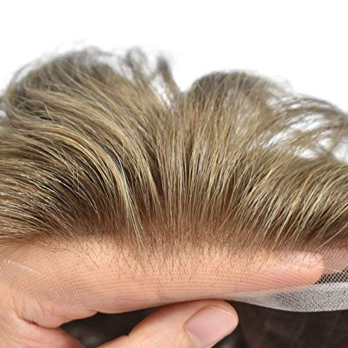 Cabelo lírico masculino Toupee Sistema de cabelo humano Substituição