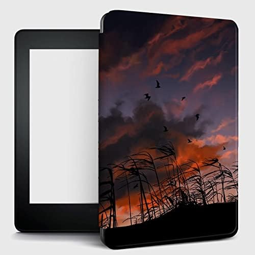 Capa de caixa de Shzrgarts para capa de Kindle -Smart para todos os novos com sono/wake ajuste o Kindle -2022, abstrato Battlefield Sunset