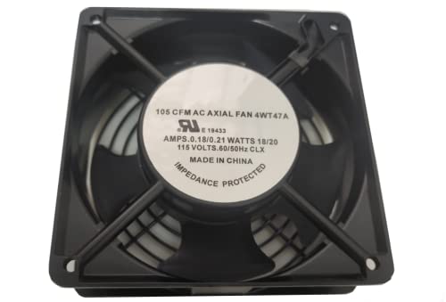 4WT47A AC Axial Fan 18/20W 115V 0,18/0,21A 105cfm Fan de resfriamento