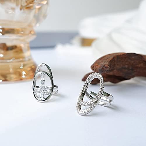 Yanchun 4 pcs wudo anéis de unhas para mulheres anéis de unhas de ouro wudu strassm strass craved unhas anel de unha ajustável anel de unhas jóias de unhas para meninas