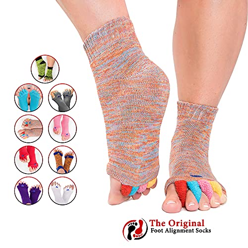 Meias de alinhamento original para os pés - Meias de alinhamento Happy Feets - separadores de dedos para homens