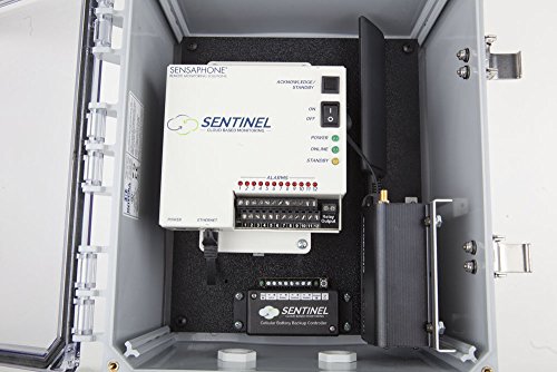 Sensaphone Sentinel com modem de células AT&T 4G e gabinete de porta transparente