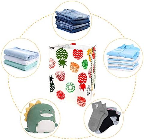 Deyya Fruit White Laundry Bestkets cestam altos de altura dobrável para crianças adultas meninos adolescentes meninas