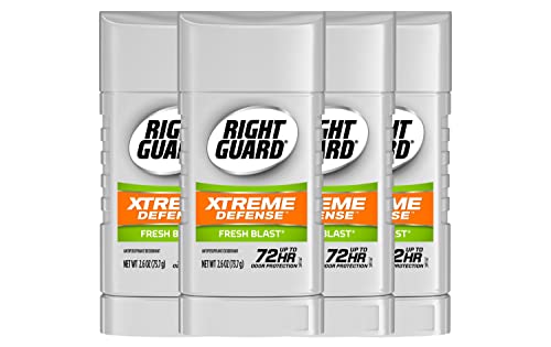Guarda direita Xtreme Defense Antiperspirant Desodorant Gel, explosão fresca, 4 onças, 4 contagem