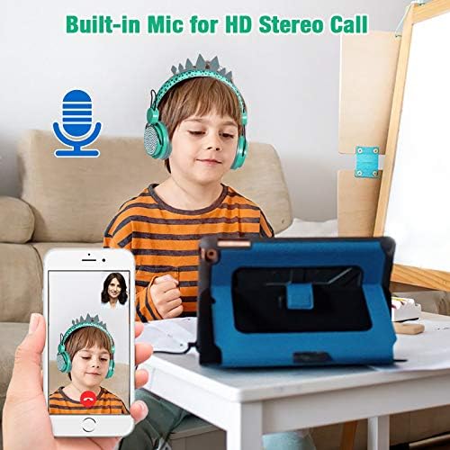 Fones de ouvido Bluetooth, fone de ouvido sem fio de fones de ouvido sem fio, com o microfone para a orelha para escolar