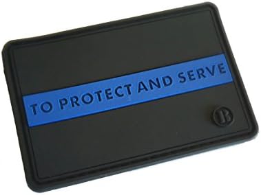 Linha azul fina de policiais táticos de PVC para proteger e servir o adesivo de bandeira/loop de bandeira dos Estados