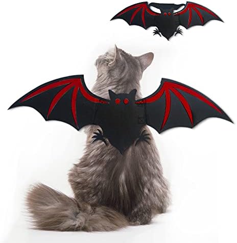 Halloween Bat Wings for Dogs Cosplay Costum Decoration, Cat Halloween Cosplay Fantases para cães pequenos e acessórios para animais