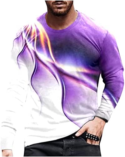 Camisetas de grife para homens 3d impressão digital legal pescoço redondo pescoço longo/curto Sports Sports Blouse