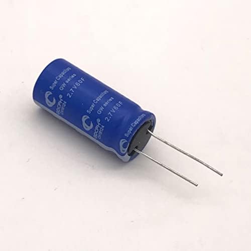 Wakauto 2 PCs Super Capacitor 2. 7V 100F FARAD Capacitância Tipo de energia Tipo de energia Capacidade Farad Condenser