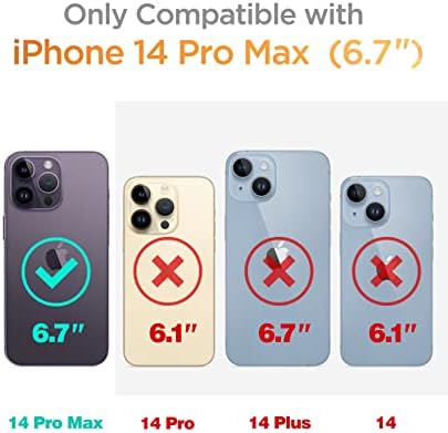 Pacote GViewin - Compatível com o iPhone 14 Pro Max com protetor de tela e protetor de lente da câmera+suporte para anel de telefone