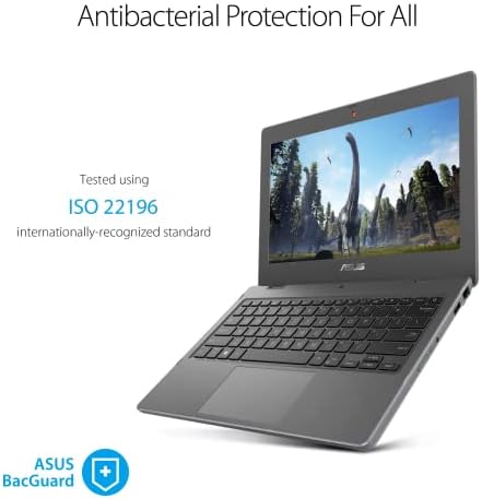 ASUS 2023 mais recente aluno 12 '' HD Anti-Glare Display, fino e leve, processador Intel N4500, tipo C, HDMI, porta Ethernet, 10HS Battery Life, Windows 10 Pro