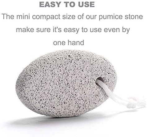 Pedras de pedra -pomes naturais para pés, Borogo 3 -Pack Lava Pedicure Tools Removedor de calos de pele dura para