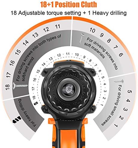 Drill sem fio máximo de 20V enercia e brocas de broca de 246 peças e kit de combinação de conjunto de driver