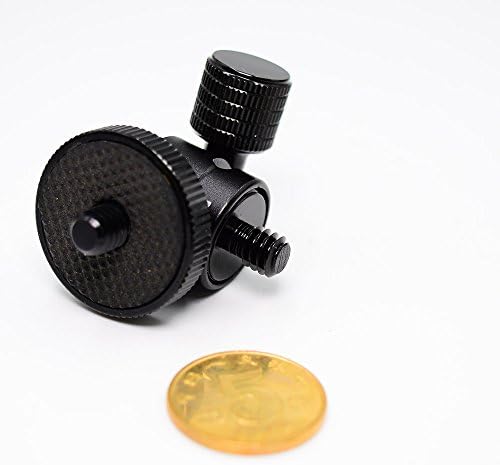 Koolehaoda Mini Ballhead Camera Câmera Tripod Ball Mount com conector de parafuso de 1/4 para1/4