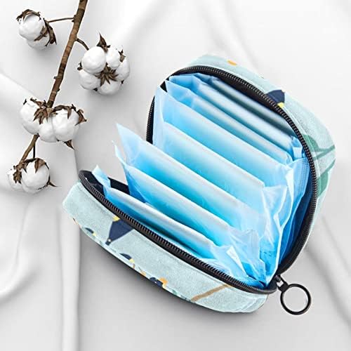 Bolsa de armazenamento de guardanapos sanitários de Oryuekan, bolsas de zíper menstrual reutilizável portátil, bolsa de armazenamento