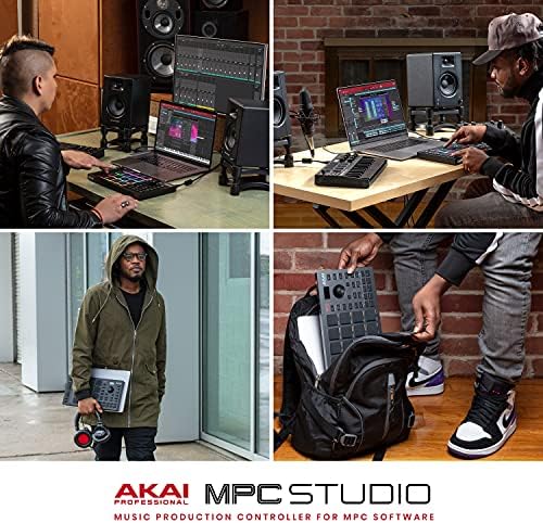 Akai Professional MPC Studio Midi Controller Beat Maker com 16 Pads RGB sensíveis à velocidade, software completo MPC 2, Touch Touch