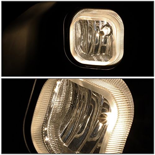 Dirigir luminárias de luzes de nevoeiro com moldura, troca e cheiro de fiação, compatível com o Ford F250 F350 F450 F550 Super