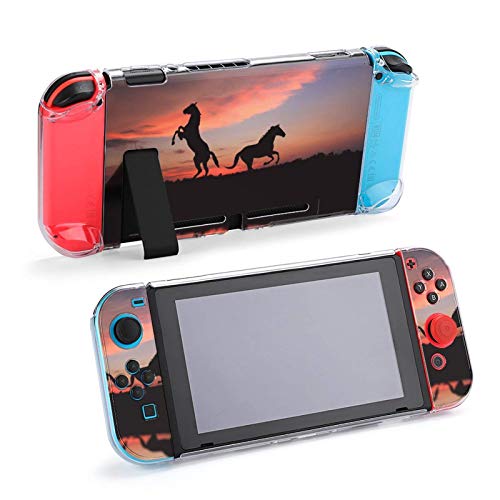 Caso para Nintendo Switch, Horse in the Sunset Cinco Pieces Defina acessórios de console de casos de capa protetora para o Switch