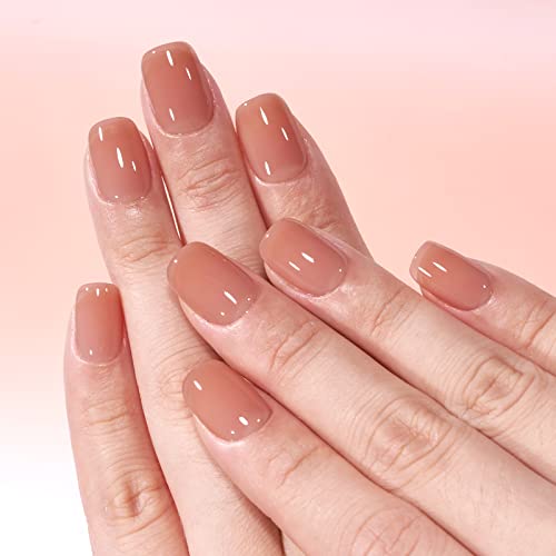 Pressione as unhas curtas - feitas por gel macio leve e ajuste perfeitamente, unhas francesas neturais btartbox e unhas falsas