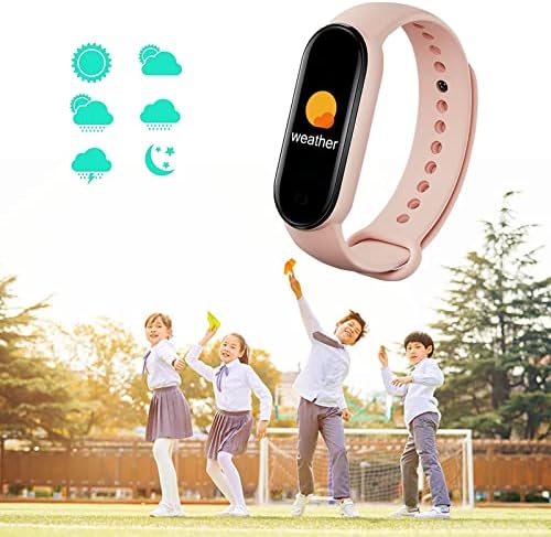 Relógio inteligente com texto e chamada, M6 Smart Bracelet Fitness Watch com pressão do sono com pressão cardíaca Monitoramento