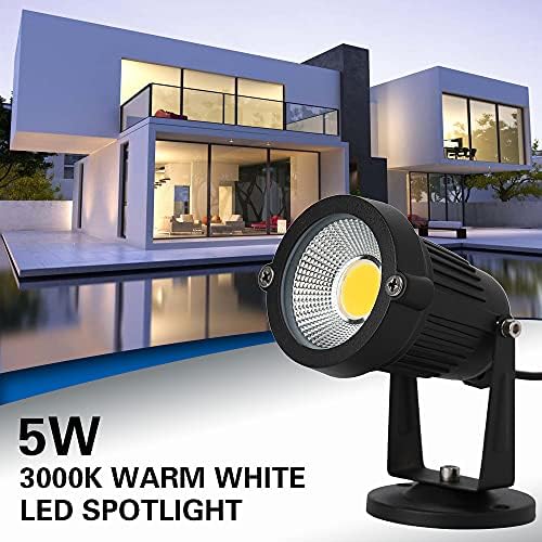 Luzes de solo de LED de 5W Eleglo, iluminação interna, luzes de parede impermeáveis ​​IP65, teto de 120V e holofotes do piso, iluminação