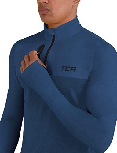 TCA Men's Fusion Pro Quickdry Manga Longa Camisa de Running