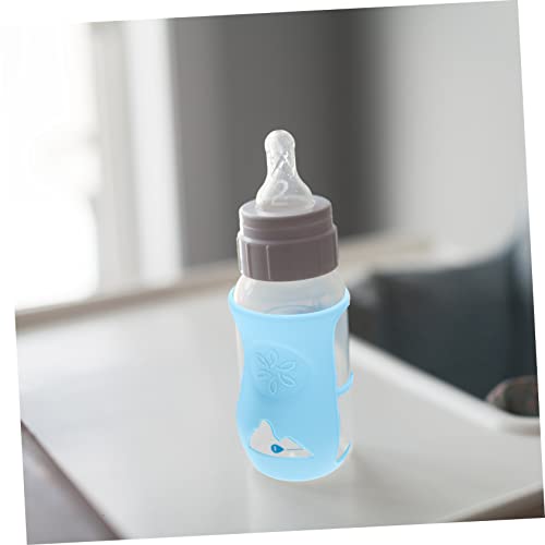 Hemoton 8 PCs Capa de bebê mamadeira para bebê garrafa de água silicone Mini HydrofLask Tampa de alimentação de alimentação Tampa de alimentação de garrafa de garrafa Manga