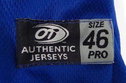 2021 Syracuse Mets #9 Game usou Blue Jersey Salt City 46 DP40306 - Jerseys de MLB usados ​​para jogo MLB