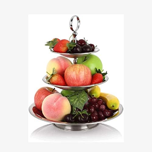 UXZDX CuJux Sobessert Stand Stand Frutas plásticas Cupcake Plate para festas Wedding 3 Nível Servindo Platter Stand e bandejas