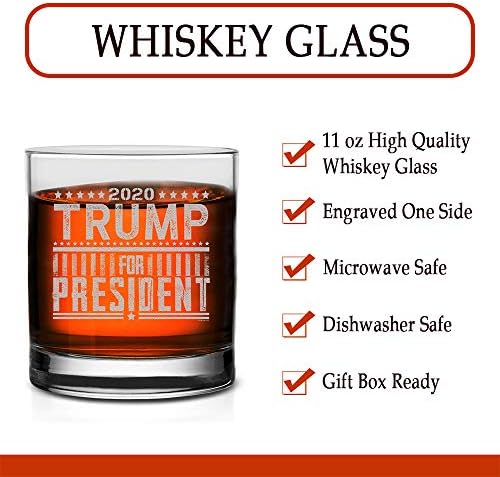 Veracco Trump para presidente de vidro de uísque