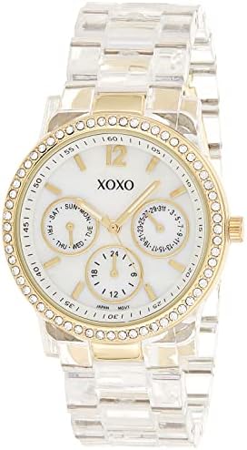 Xoxo feminino xo5527 Pulseira clara com strass em assistência de ouro