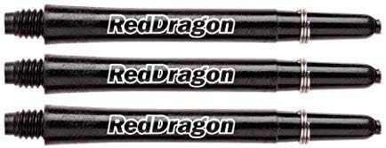 Red Dragon Precision Ringed Grip Darts 21g, 23g, 25g, 27g, 28g, 29g - dardos de tungstênio definidos com voos e caules