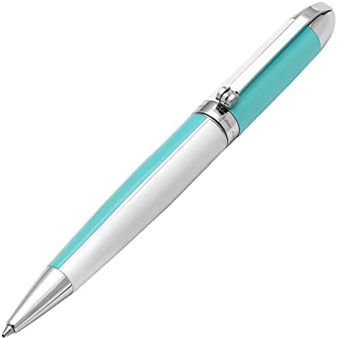 Xezo Médio visionário de latão e caneta esferográfica de alumínio, lacada à mão em azul céu e cor branca. Numerado na edição