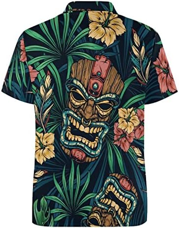 Hawaiian Tiki Tribal Men's Golf Polo-shirts-shirts Sports Sports Sports Sports