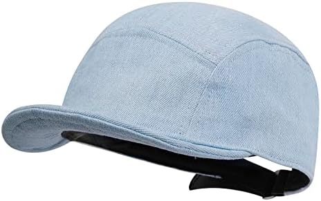 Clakllie Soft Short Brim Baseball Cap de jeans Trucker Hat Low Perfil Hats Dad