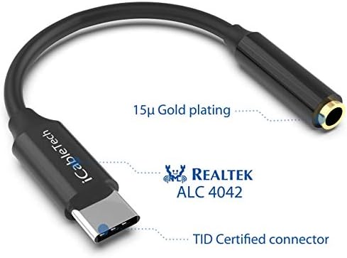 ICABLETECH USB C ADAPTADOR DE fone de ouvido, 2 pixel 2 Adaptador de fone de ouvido USB-C para fone de ouvido Adaptador de