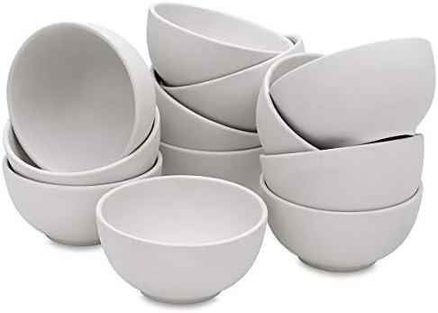 Mayco Barrowware Bisque Rice Bowls - PKG de 12, 3 h x 5 1/2 W