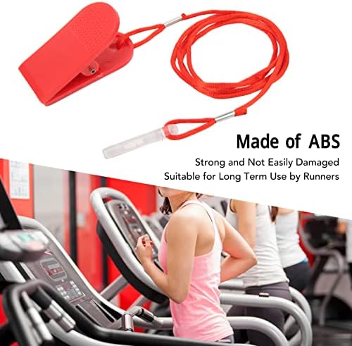 Vingvo 2pcs Treadmill Segurança Chave da empresa Clipe de proteção automática Treadmill Switch Red for Sports Hall