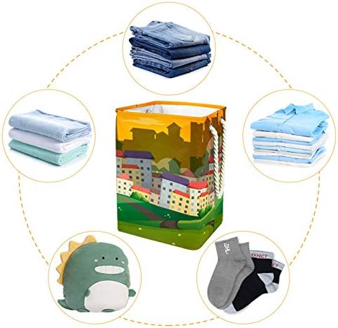 19.3 cesto de lavanderia independente cesto de roupas sujas cestas dobráveis ​​para cenas de escritório de apartamentos