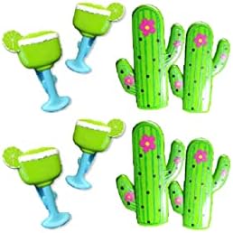4 Conjunto 2x Cactus / 2x Lemon Green Cup Toalha de praia Tamanho Jumbo Tamanho para cadeira de praia, pátio de praia de cruzeiro, acessórios de piscina para cadeiras, clipe doméstico, carrinho de bebê
