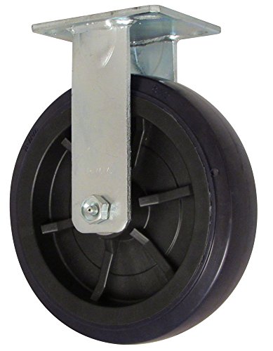RWM Casters 45 Série Caster, rígido, uretano na roda de polipropileno, rolamento de esferas, capacidade de 600 lbs, diâmetro da