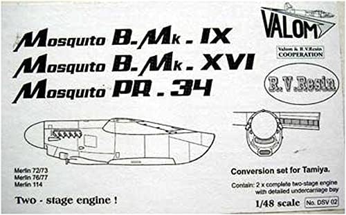 Barom CVD0002 1/48 DE HAVILAND DH.98 BOMBER MOSQUITE MARLIN 72 MOTOR PLÁSTICO MODELO DE PONTAS